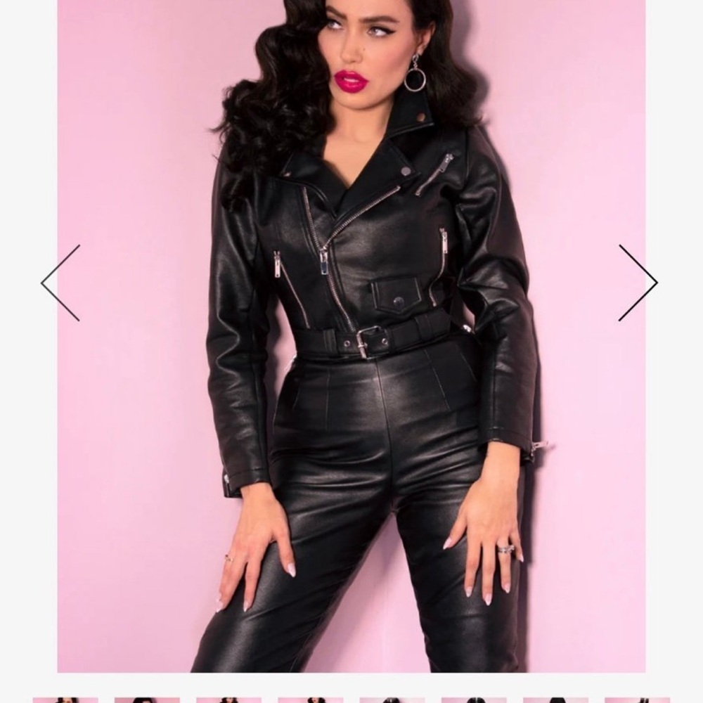 Vixen by Micheline vegan leather motorcycle jacket